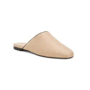 LARROUDE Beige Made In Brazil Venice Flat Mules